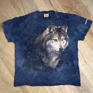 Vintage Wolf The Mountain Akron Zoo Shirt Mens Size XXL